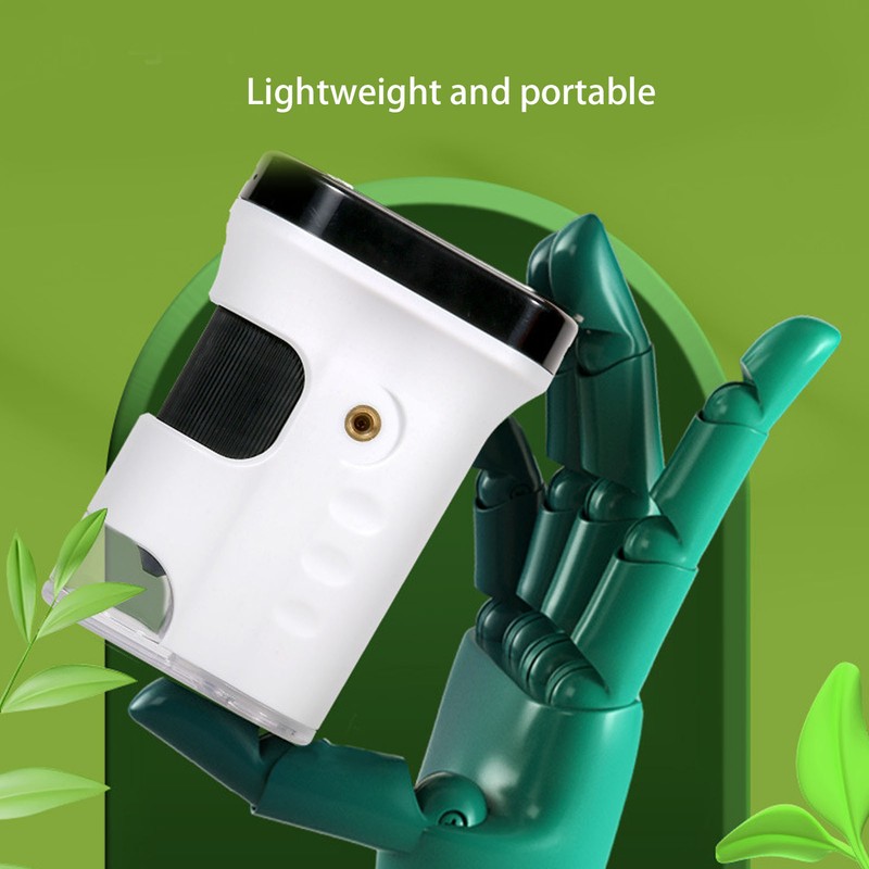 Handheld Digital Microscope 1000x Magnification Adjustable LED Light 2.4inch Screen