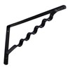 Wake Sangyo TK-113 Hanger Bracket, Shelf Bracket, Black, 9.4 inches