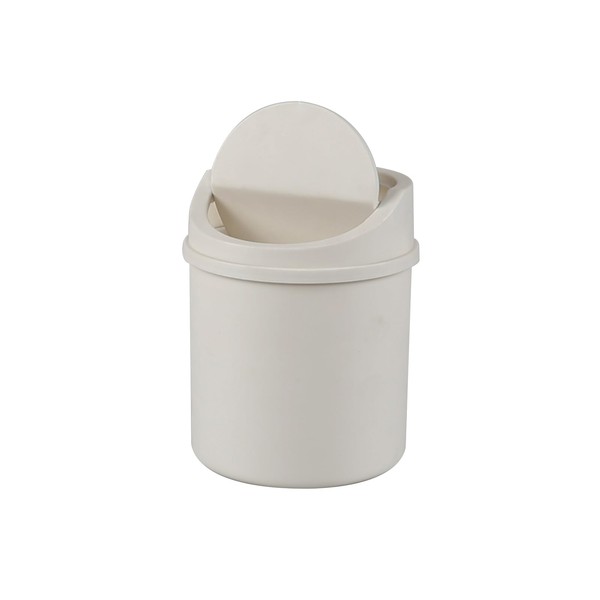 Qskely Cubo de basura de plástico con tapa basculante, 2