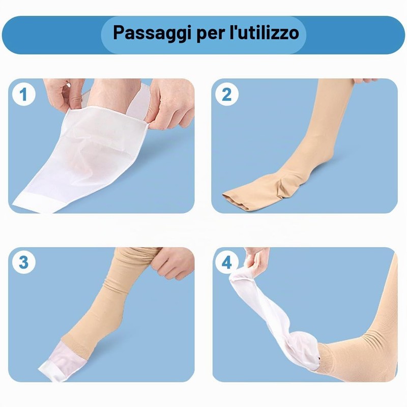WUYJI Ausili per infilare le calze Set di 4 calze
