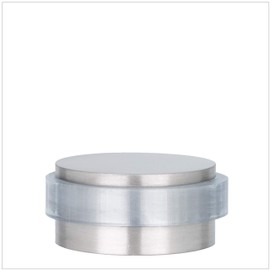 EVI| Adhesive Door Stop| Stainless Steel with Transparent Rubber|High Resistance