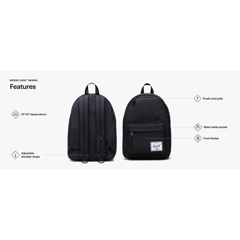 Herschel Supply Co. Classic Backpack, Ash Rose (New), 26L