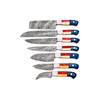 Smart & Sharp Custom Handmade Damascus Chef Knives Set/Kitchen Knives