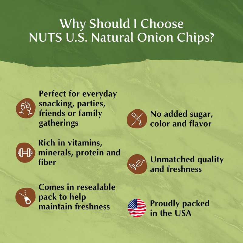 NUTS U.S. - Onion Chips | Sea-Salted | No Color