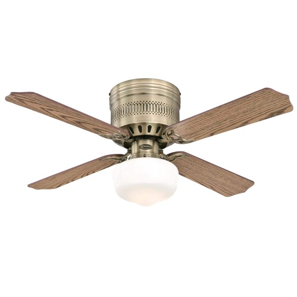 Westinghouse Lighting 7230900 Casanova Supreme Indoor Ceiling Fan with Light, 42 Inch, Antique Brass