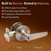 Copper Creek DL1231SS Daley Push Button Privacy Door Lever, Satin