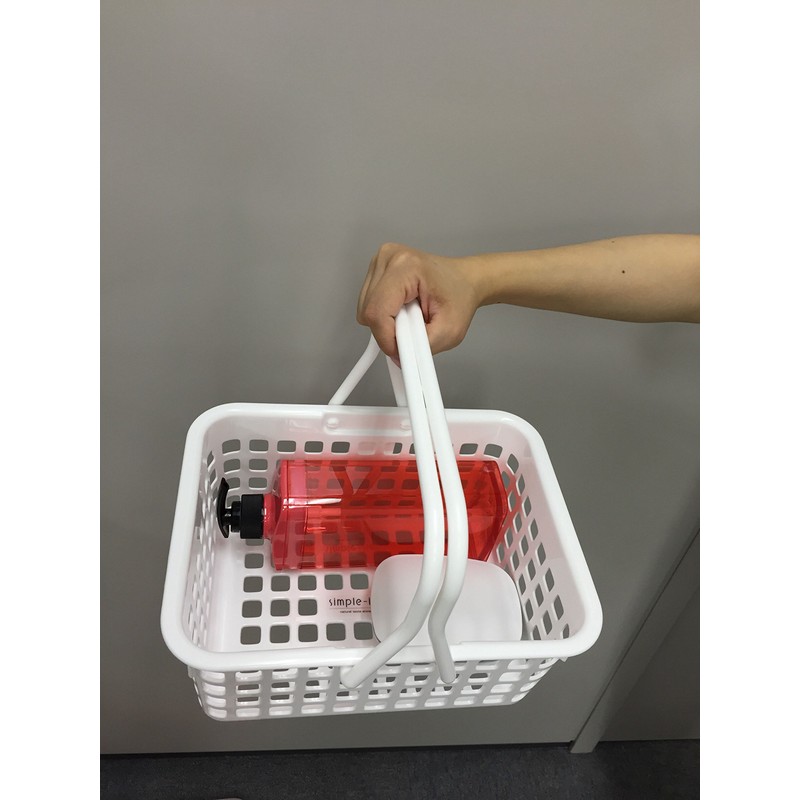 Richell Handy Basket "Simple Ism" White