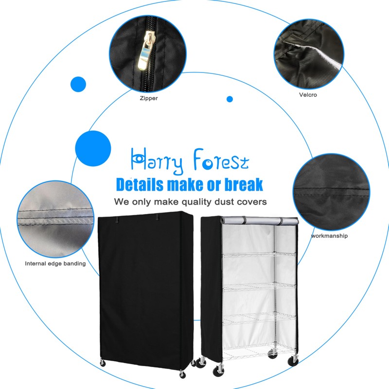 Harry Forest Waterproof Shelf Cover,600D Heavy Duty Wire Shelving Unit