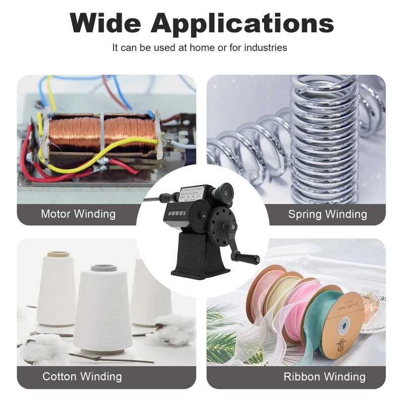 Dual Purpose Manual Coil Winder, Metal Coil Winding Machine for