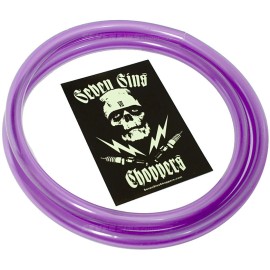 Seven Sins Choppers 3' LIGHT PURPLE Fuel Line 1/4" I.D Chopper XS650 Motorcycle HARLEY Triumph
