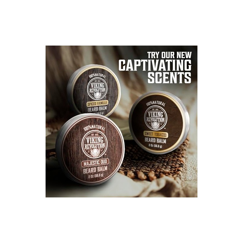 Viking Revolution- Bálsamo para barba Majestic Oud Beard Balm con