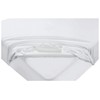 Linens World 100% Cotton Small Double Mattress Protector-Non- Allergenic &