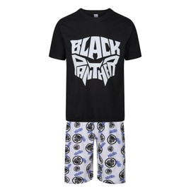 Mens Short Pyjamas Character Movie TV Night Lounge Sleep PJ Sets M to XXL New (Black - BP - XL)