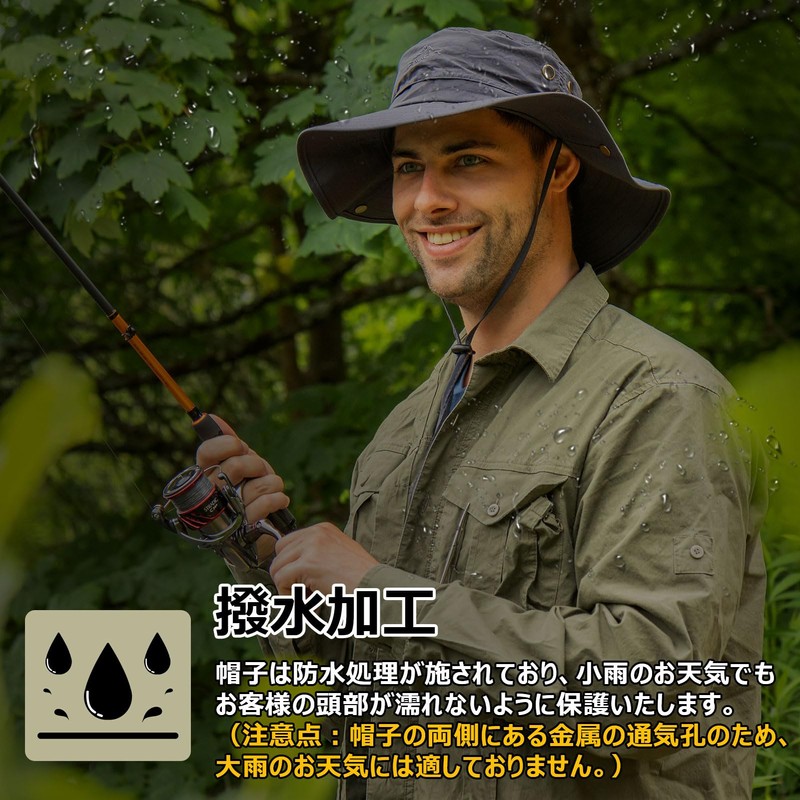 Siggi Safari Hat, Mesh Adventure Hat, Removable, Chin Strap, Foldable,