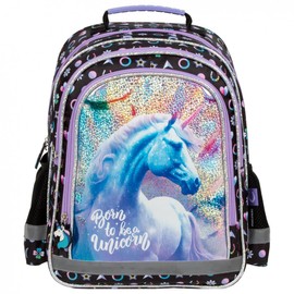 Horse Fan Backpack Children's Backpack for Boys and Girls with Large Compartments and Drink Net, Various Designs, Horse 3