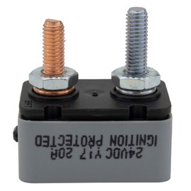 RecPro RV Short Stop 123A20-00P-WB 12/24V 20A Short Stop Type 3 Circuit Breaker (1 Pack)