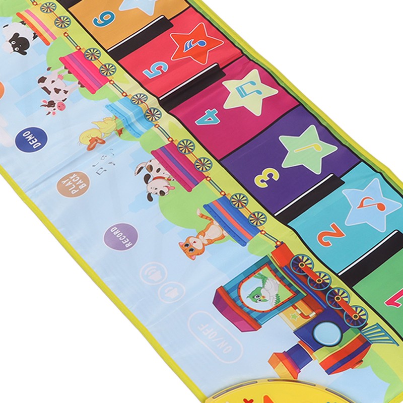 Kids Piano Mat Foldable Improve Coordination Prevent Slip Musical Piano