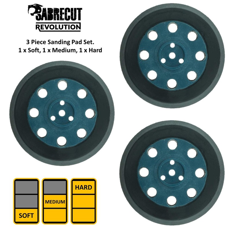 Pack of 3 SabreCut OSSCSPB125K Soft and Medium Hard Density