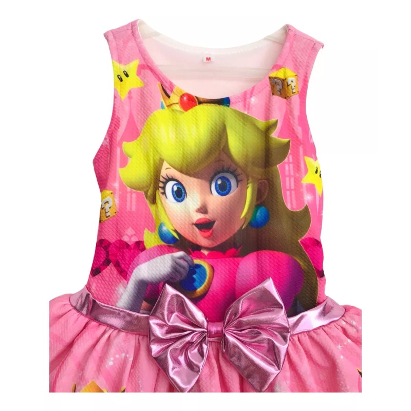 Tienda Tuybb Vestidos Disfraz Bebé Niña Princesa Peach Mario Bross