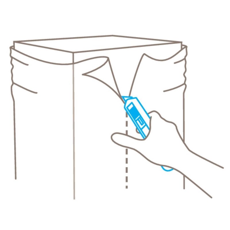 Martor 120700.02" Secunorm Profi25 MDP Cutter, Silver/Blue