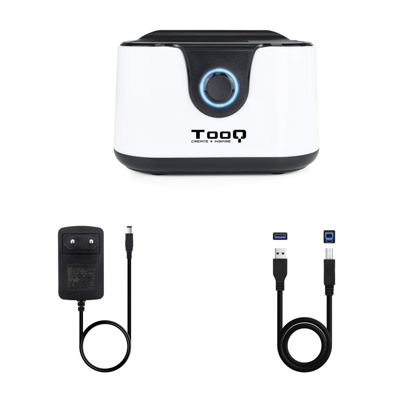 TooQ TQDS-802BW Docking Station Connection Base with Double SATA Bay