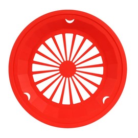 Cooking Concepts Sturdy Vented Paper Plate Holder - 4 Pack (Red)