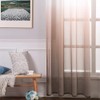MIULEE 2 Panels Semi Translucent Gradient Ombre Curtains Linen Sheer