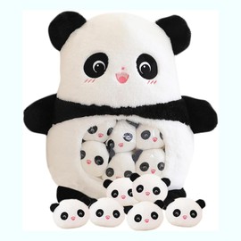 TourKing Cute Panda Plush Toy,Removable Salamander Animal Throw Stuffed Plush Pillow Soft Panda Doll Creative Birthday Gift for Kids Girls Boys
