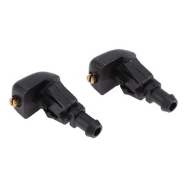 HEROFFIX 2pcs Windshield Washer Nozzle for Buick LaCrosse 2010-2016 Front Windshield Spray Nozzles Wiper Spray Washer Jet No.25865573 Black Plastic