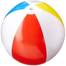Intex 3 Pack - 59020EP 20" Glossy Panel Colorful Beach Ball Inflatable Pool