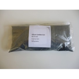 80 Grade Silicon Carbide Grit ~ 100 grams, 200 grams, 500 grams, 1 kilogram, 3 kilogram and 5 kilograms (UK seller, Craft & Design UK) (500 grams)