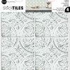 RoomMates TIL4623FLT StickTiles White Tin Peel and Stick Tile Backsplash,