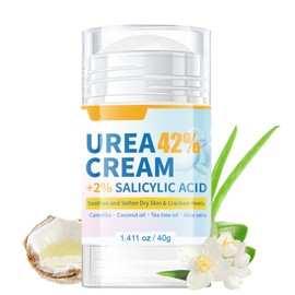 Urea Foot Cream - Urea Cream 42 Percent For Feet Plus 2% Salicylic Acid - Fragrance Foot Cream For Cracked Heels And Dry Skin - Skin Care Hands & Foot Moisturiser For Calluses And Hard Skin