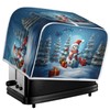 Eheartsgir Christmas Snowmen Tree 2 Slice Toaster Cover Kitchen Small