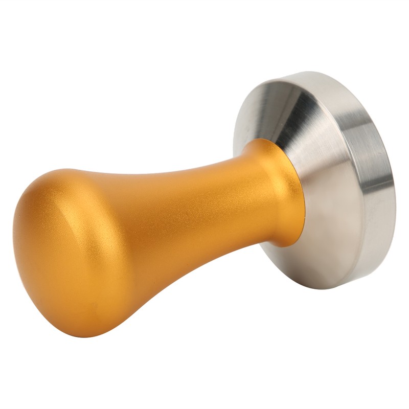 58mm Gold Detachable Coffee Tamper Stainless Steel Coffee Powder Pressing