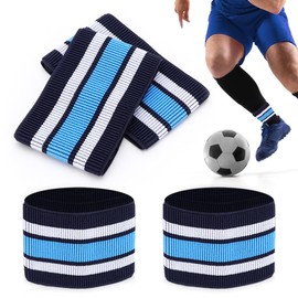 Riisoyu 2 Pairs of Shin Pad Holders for Football, Shin Pad Holder, Support Holder, Non-Slip, Breathable, Suitable for Men, Women and Children for Sports such as Cycling, Running, Mountaineering, Yoga