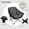 Northroad Oversized Foldable Camping Chair, Outdoor Padded Lawn Chair w/Cup