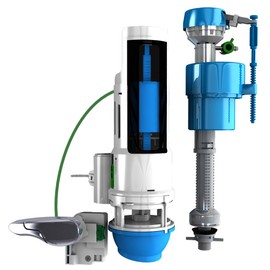 Danco HYR451T HyrdroRight Universal Water-Saving Toilet Repair Kit with Dual Flush Valve, Lever Handle, White