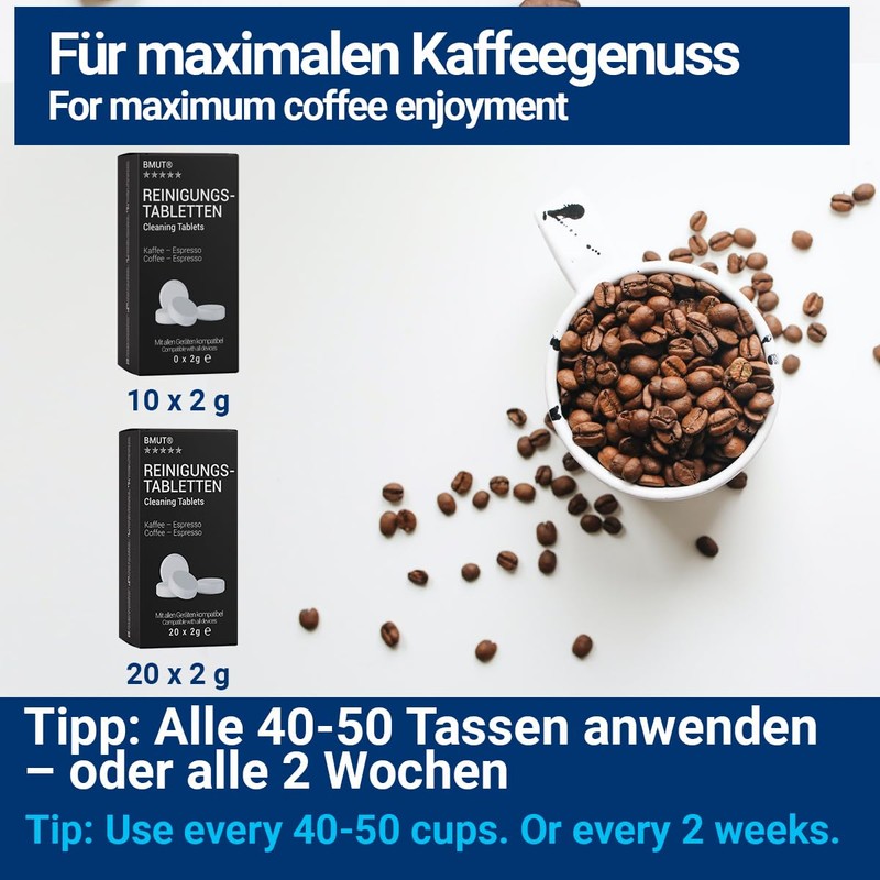 20 x Cleaning Tablets for Fully Automatic Coffee Machines |