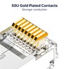 CNCOB RJ45 Connector Toolless 8P8C FTP Reusable Industrial Gold Plated