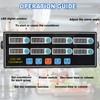 EVEDMOT Commercial 8 Channels Digital Kitchen Timer, Stainless Steel Calculagraph