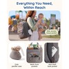 Baby Diaper Bag with Waterproof Changing Pad, Dark Gray