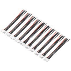 MECCANIXITY 10Pcs 4S Balance Charger Cable 100mm 22AWG Lipo Balance Wire Connector Extension Silicone Cable for RC Lipo Battery Charger