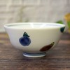 Kutani Ware Rice Bowl, Stylish Dish, Color Eggplant, Ceramic, Rice