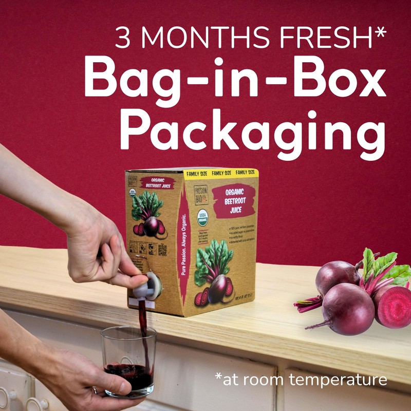 Organic Beetroot Juice Box 101.4 Fl Oz | Pure Beet