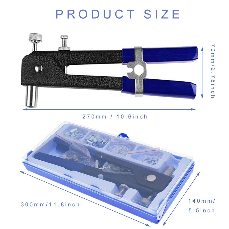 JONMON Rivet Gun Tool, Heavy Duty Hand Pop Riveter Blind