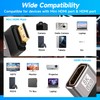 90 Degree Mini HDMI to HDMI Adapter 2 Pack, Flat