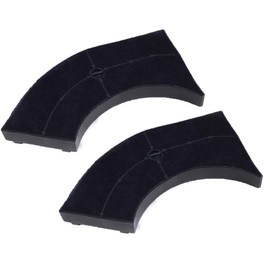 2x AH-CHF1 Activated Carbon Filter, Carbon Filter Compatible with Whirlpool Hoods 481281718533 Wpro AMC859 AKR441 AKR442 AKR443 HOOA00S AKR441WH AKR441IX Cassette Filter Carbon Type 10