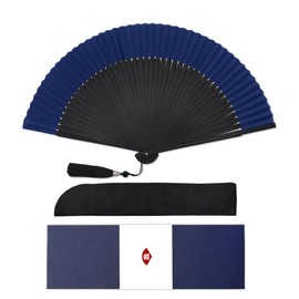 GOKEI Silk Fan, Men's High Quality Fan, Silk Fan, Made of Silk, Bamboo Fan, Summer Fan, Pure Silk Fan, Gift Box Included, Black Bones, Tea Bone, Mother's Day, Father's Day, Pure Silk, Japanese Style