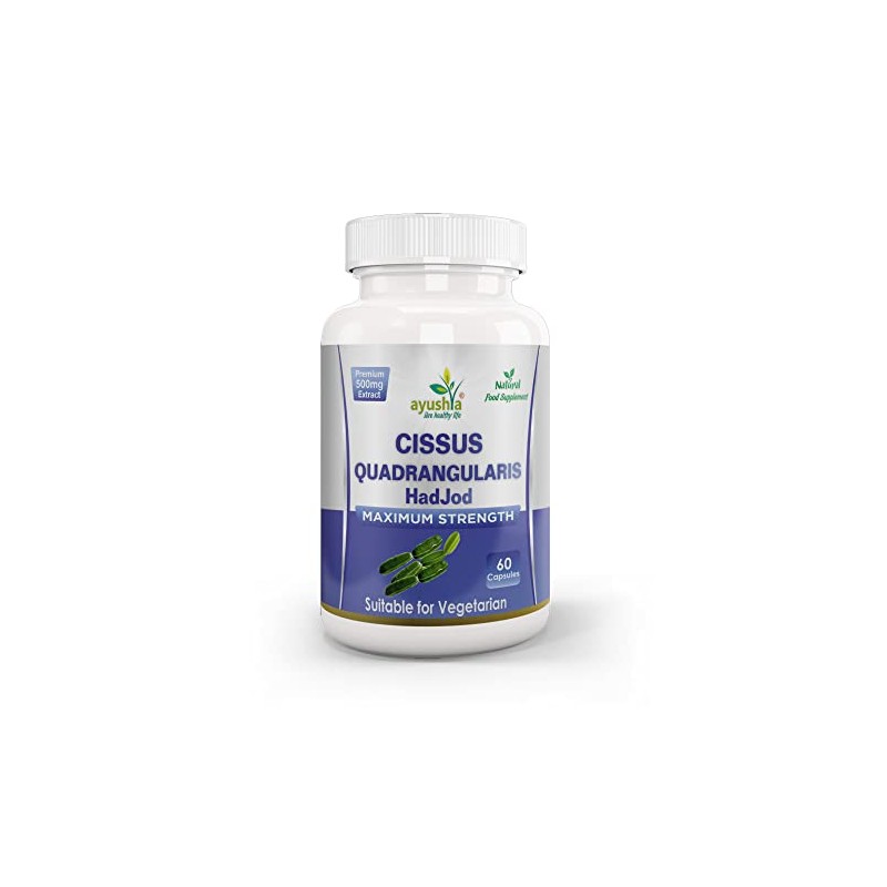 Ayushya Cissus Quadrangularis (Hadjod) Capsule, 60 Capsules, Natural